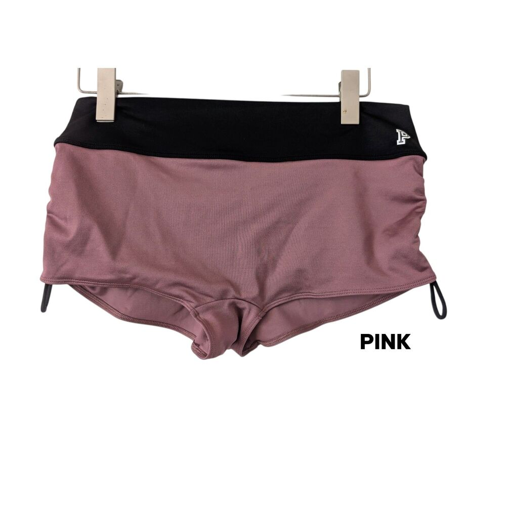 PINK Victoria’s Secret Ultimate Ruched Side Athletic Shorts Size L